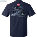 Penn T-Shirt Fish Print Swordfish Navy M