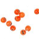 Tungsten Slotted Beads Fl.Orange (10) - 3.0mm